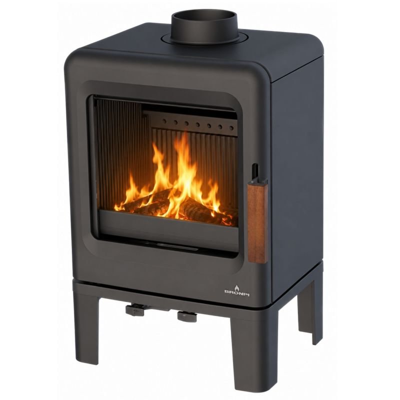 BRONPI Lira Kaminofen aus Gusseisen, 5 kW.